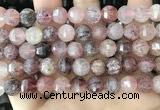 CME253 15.5 inches 10*11mm - 11*12mm pumpkin strawberry quartz beads