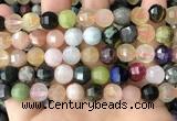CME255 15.5 inches 10*11mm - 11*12mm pumpkin mixed gemstone beads