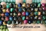 CME256 15.5 inches 7*9mm - 8*10mm pumpkin mixed tiger eye beads