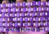 CME314 15.5 inches 8*10mm pumpkin lavender amethyst beads