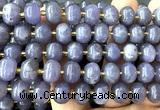 CME405 15 inches 8*12mm pumpkin purple aventurine jade beads wholesale