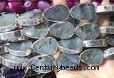 CME509 12 inches 18*28mm - 20*30mm flat teardrop labradorite beads