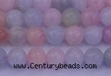 CMG141 15.5 inches 6mm round natural morganite gemstone beads