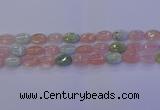 CMG238 15.5 inches 10*14mm oval morganite beads wholesale