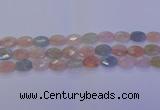 CMG265 15.5 inches 8*12mm faceted oval morganite beads