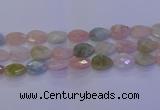 CMG274 15.5 inches 13*18mm faceted flat teardrop morganite beads