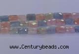 CMG279 15.5 inches 12*16mm faceted rectangle morganite beads