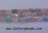 CMG280 15.5 inches 13*18mm faceted rectangle morganite beads