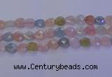 CMG284 15.5 inches 12*12mm faceted heart morganite beads