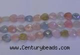 CMG285 15.5 inches 14*14mm faceted heart morganite beads