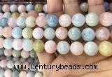 CMG333 15.5 inches 12mm round morganite beads wholesale