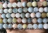 CMG388 15.5 inches 10mm faceted round morganite beads wholesale