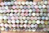 CMG515 15 inches 6mm round morganite gemstone beads
