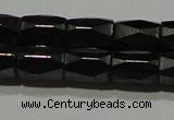 CMH105 15.5 inches 5*8mm faceted tube magnetic hematite beads