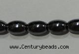 CMH146 15.5 inches 5*8mm rice magnetic hematite beads wholesale
