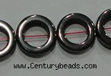 CMH179 15.5 inches 12mm donut magnetic hematite beads wholesale