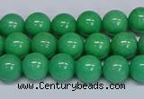 CMJ129 15.5 inches 8mm round Mashan jade beads wholesale