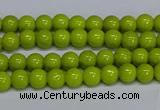 CMJ218 15.5 inches 4mm round Mashan jade beads wholesale