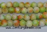 CMJ450 15.5 inches 6mm round rainbow jade beads wholesale