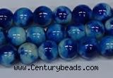 CMJ542 15.5 inches 8mm round rainbow jade beads wholesale