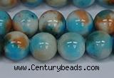 CMJ579 15.5 inches 12mm round rainbow jade beads wholesale