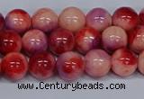 CMJ619 15.5 inches 8mm round rainbow jade beads wholesale