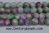 CMJ716 15.5 inches 6mm round rainbow jade beads wholesale