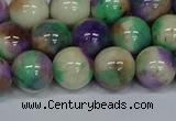 CMJ719 15.5 inches 12mm round rainbow jade beads wholesale