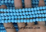 CMJ836 15.5 inches 6mm round matte Mashan jade beads wholesale