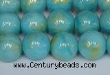 CMJ967 15.5 inches 8mm round Mashan jade beads wholesale