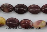 CMK140 15.5 inches 12*16mm oval mookaite beads wholesale