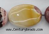 CMK144 15.5 inches 25*35mm oval mookaite beads wholesale