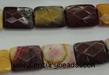 CMK150 15.5 inches 12*16mm faceted rectangle mookaite beads wholesale