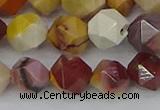 CMK326 15.5 inches 10mm faceted nuggets mookaite gemstone beads