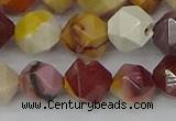 CMK327 15.5 inches 12mm faceted nuggets mookaite gemstone beads