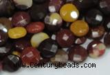 CMK51 15.5 inches 10mm faceted coin mookaite beads wholesale