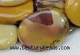 CMK76 15.5 inches 30*40mm oval mookaite gemstone beads wholesale