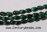 CMN216 15.5 inches 5*7mm teardrop natural malachite beads wholesale