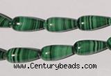 CMN220 15.5 inches 7*15mm teardrop natural malachite beads wholesale