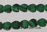 CMN262 15.5 inches 10*10mm heart natural malachite beads wholesale