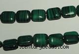 CMN302 15.5 inches 8*10mm rectangle natural malachite beads wholesale