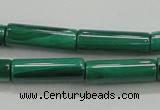 CMN411 15.5 inches 4*13mm tube natural malachite beads wholesale