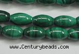 CMN418 15.5 inches 4*6mm rice natural malachite beads wholesale