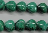 CMN424 15.5 inches 8*8mm heart natural malachite beads wholesale