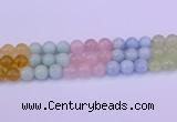 CMQ364 15.5 inches 12mm round rainbow quartz beads wholesale