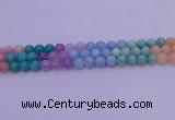 CMQ403 15.5 inches 10mm round mixed quartz beads wholesale