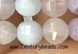 CMQ423 15.5 inches 10mm faceted round natural mixed quartz beads