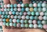 CMQ467 15.5 inches 8mm round mixed gemstone beads wholesale