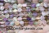 CMQ500 15.5 inches 10mm flat round colorfull quartz beads wholesale