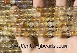 CMQ560 15.5 inches 6mm faceted round citrine gemstone beads